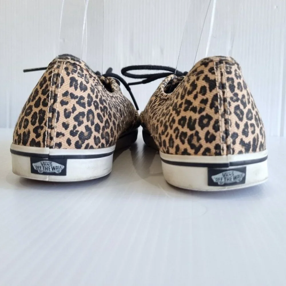 Vans Multicolour Leopard Print Low Top Sneakers Size 9.5 - Picture 6 of 7